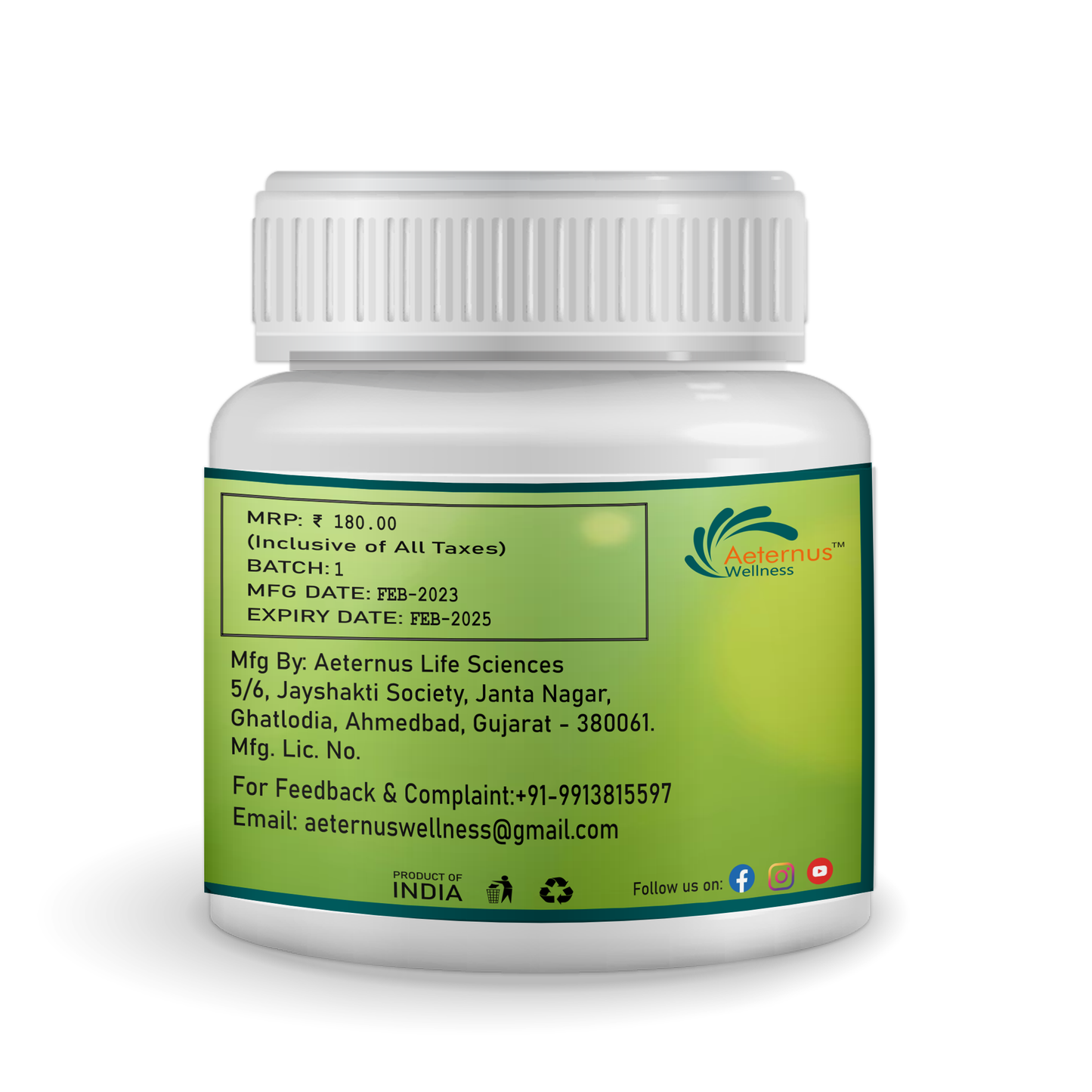 Aeternus Wellness Brihat Manjisthadi Ghan Tablets, 60 Tablets
